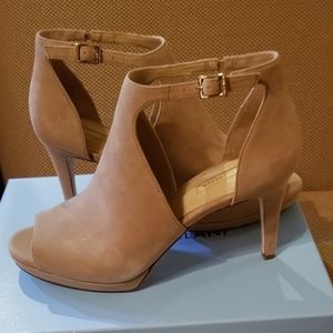 Antonio Melani Nude Peep-Toe Bootie
